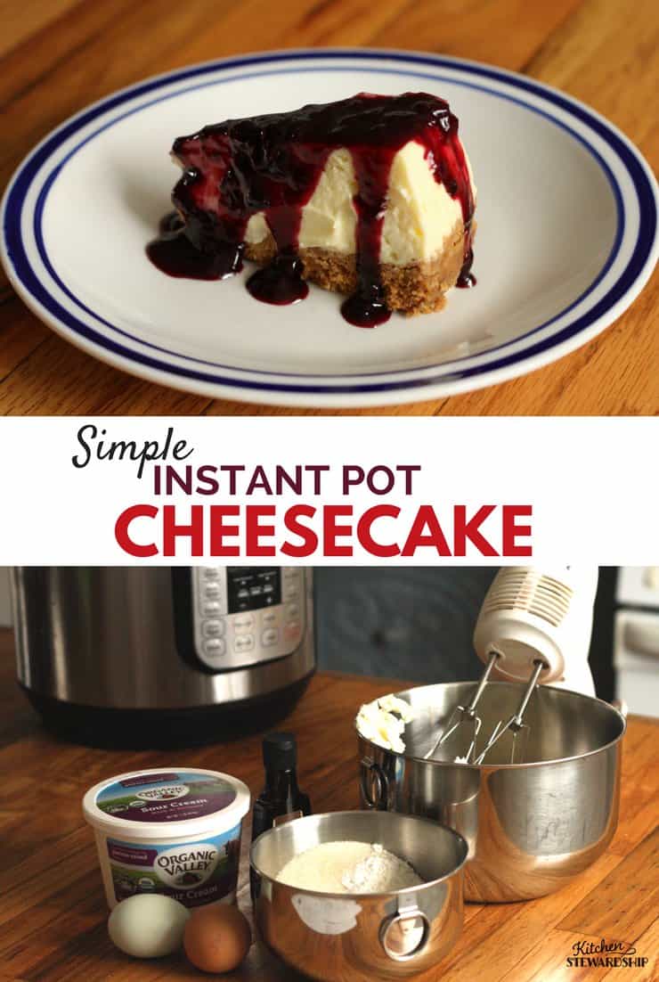 Instant Pot cheesecake