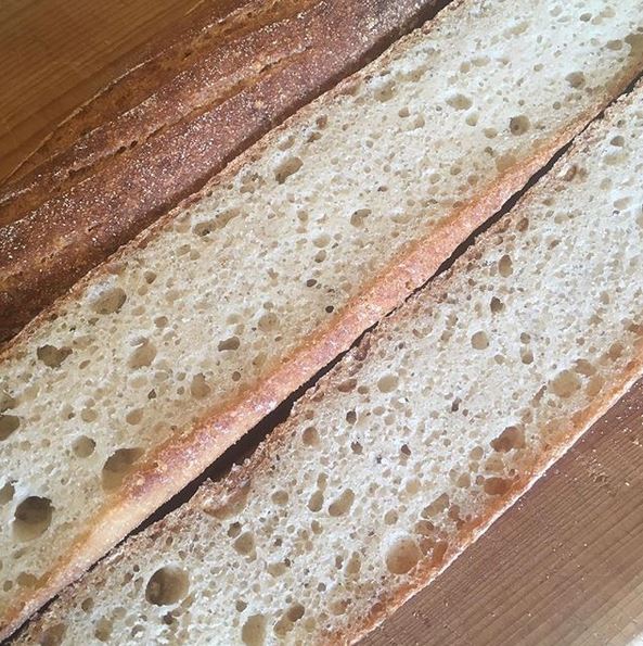 homemade gluten-free millet and brown rice baguette from Chris Stafferton