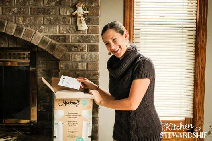 Katie Kimball and the Mockmill grain mill