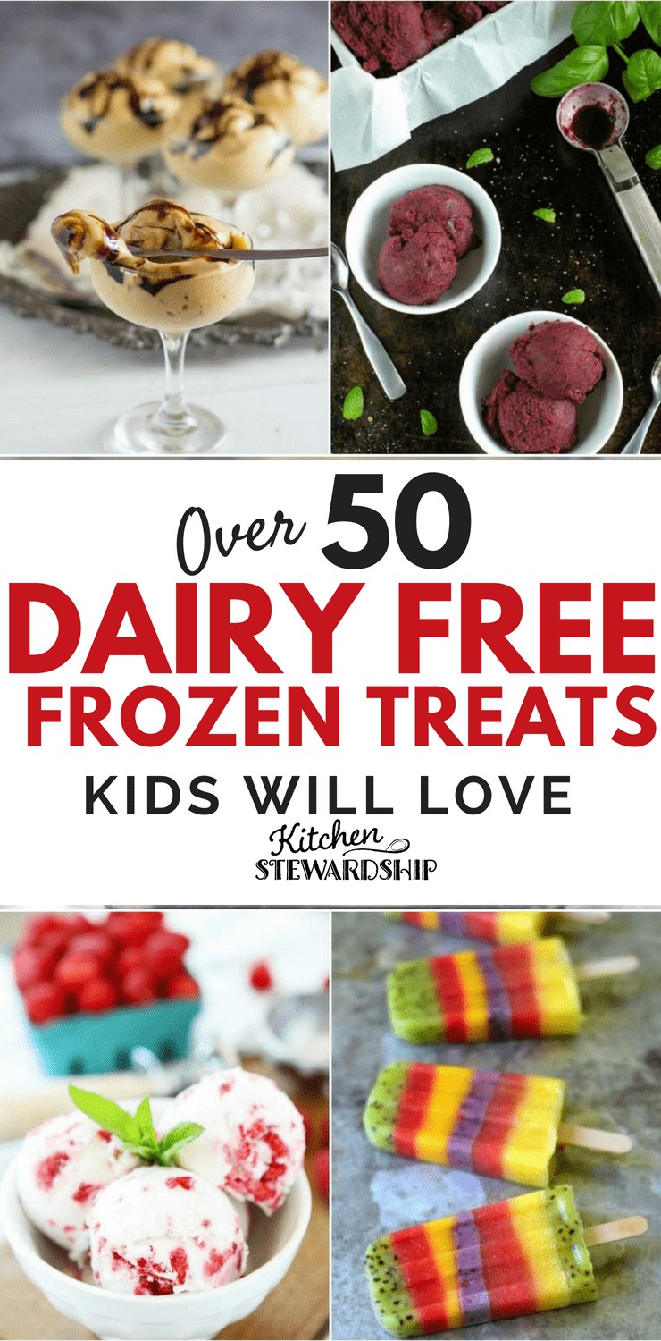 Dairy free ice cream, sorbet and Popsicles 