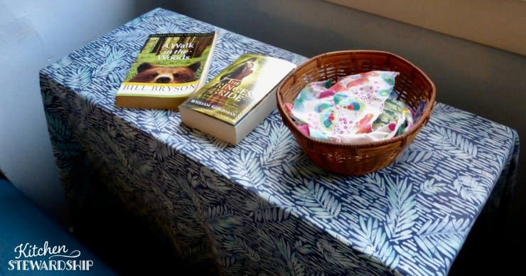 Use a shelving unit as a bedside table fore even more space. 