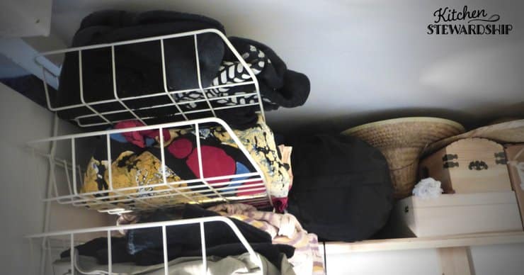 Increase closet space with shelves. 