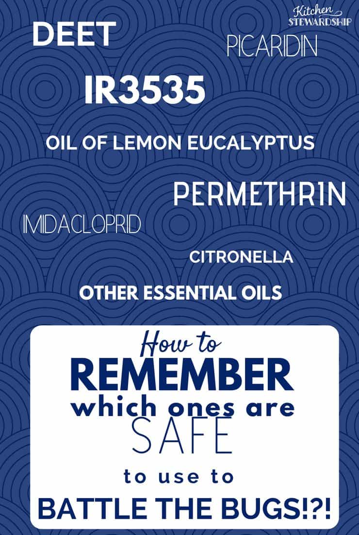 how to remember which ingredients are safe to make ticks and mosquitoes go away