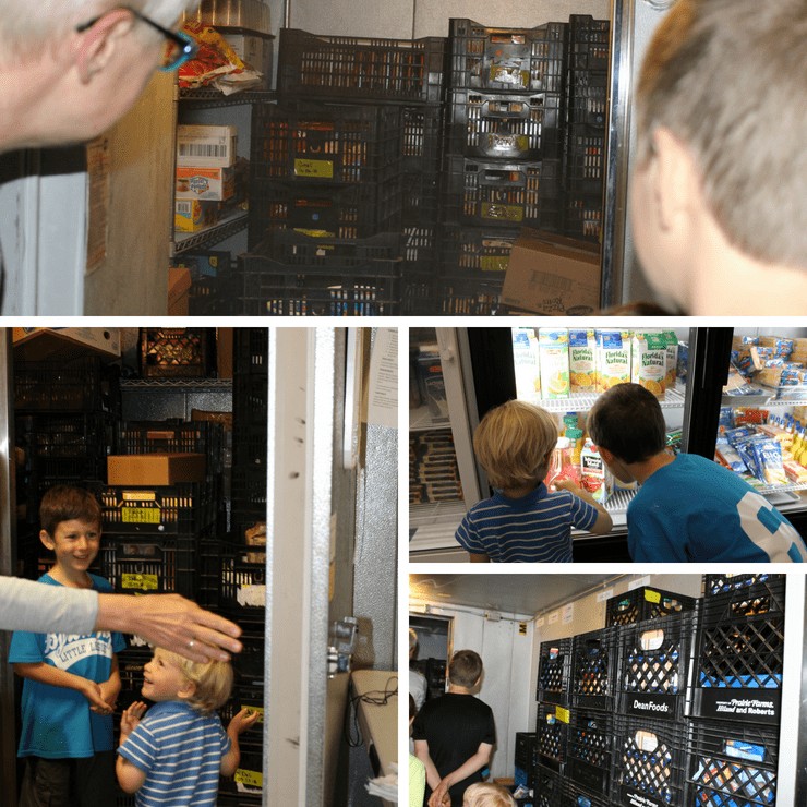 fridge and freezer space at Buist food pantry