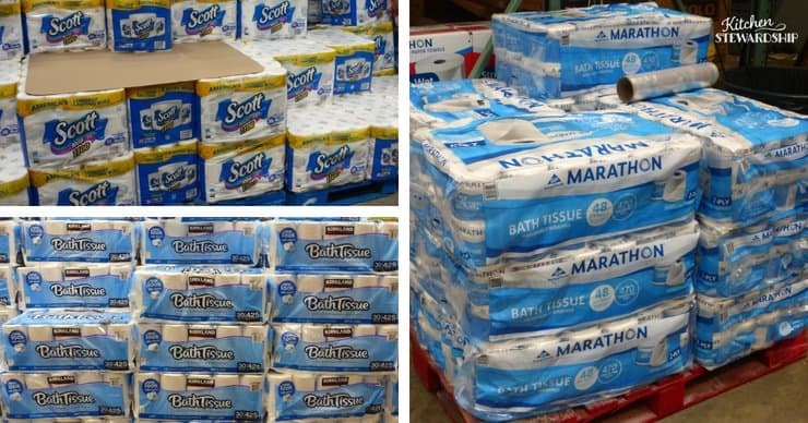 toilet paper in the store