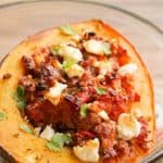 sausage stuffed acorn squash