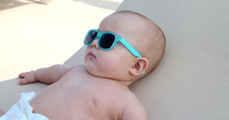 baby in sunglasses