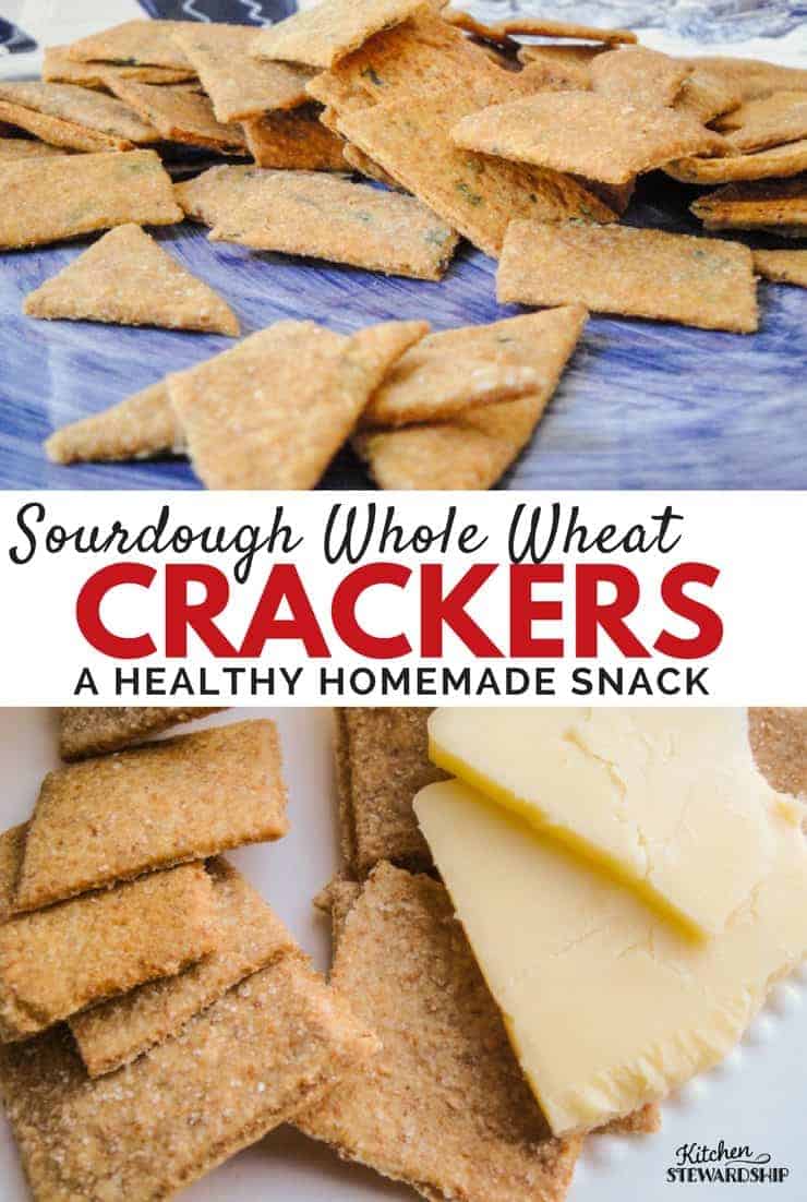sourdough whole wheat crackers