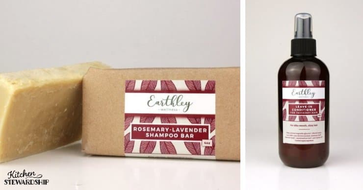 Earthley shampoo bar and leave in conditioner 