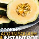 cut acorn squash