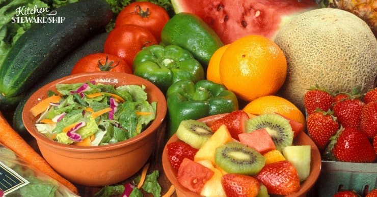 Fresh fruits and vegetables