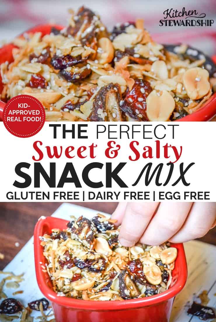 bowl of Gluten-Free Sweet and Salty Snack Mix 