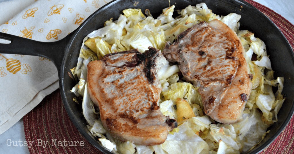 One pan pork chops with cabbage recipe