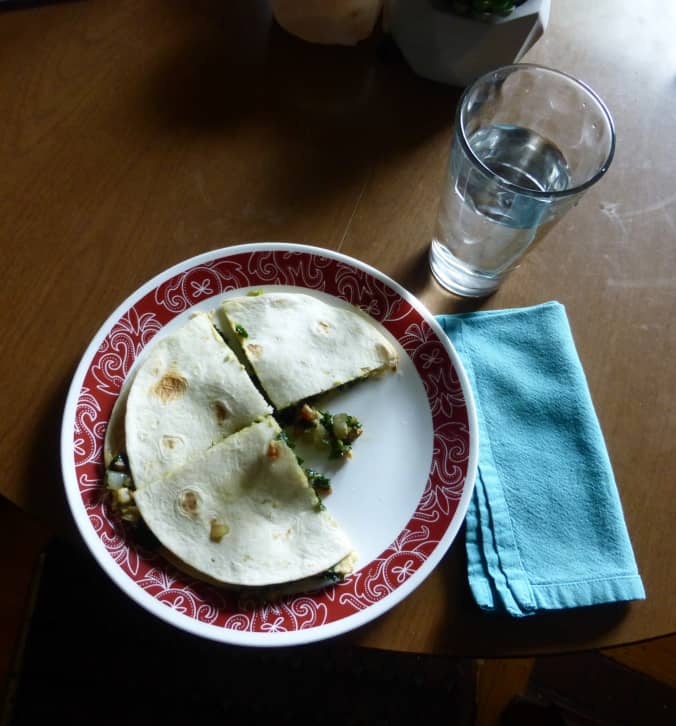 hummus and vegetable flatbread sandwich