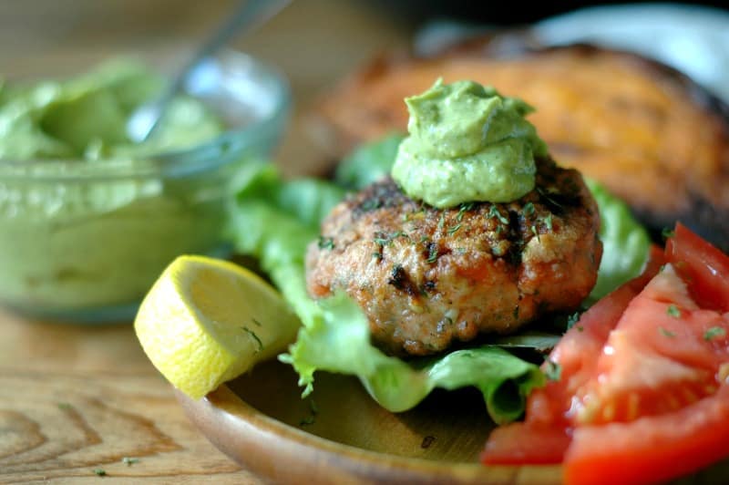 salmon burger