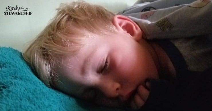toddler sleeping after concussion