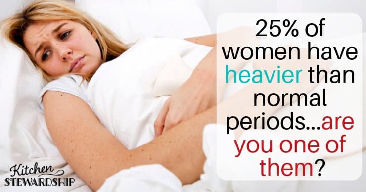 25% of women have heavier than normal periods. Are you one of them?