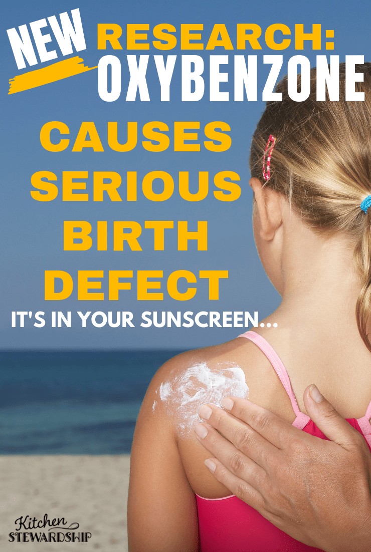 New research shows common sunscreen chemical causes serious birth defect in newborns