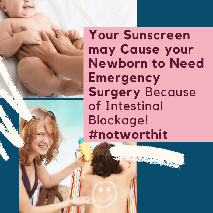 oxybenzone in sunscreen linked to birth defect Hirschsprung's Disease