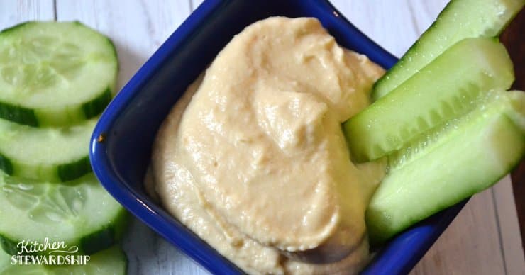 Dairy-Free Hummus Dip with Vegetables
