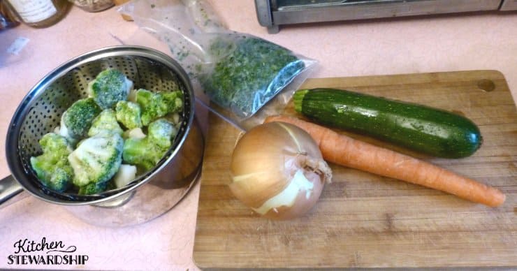Vegetables on a cutting board