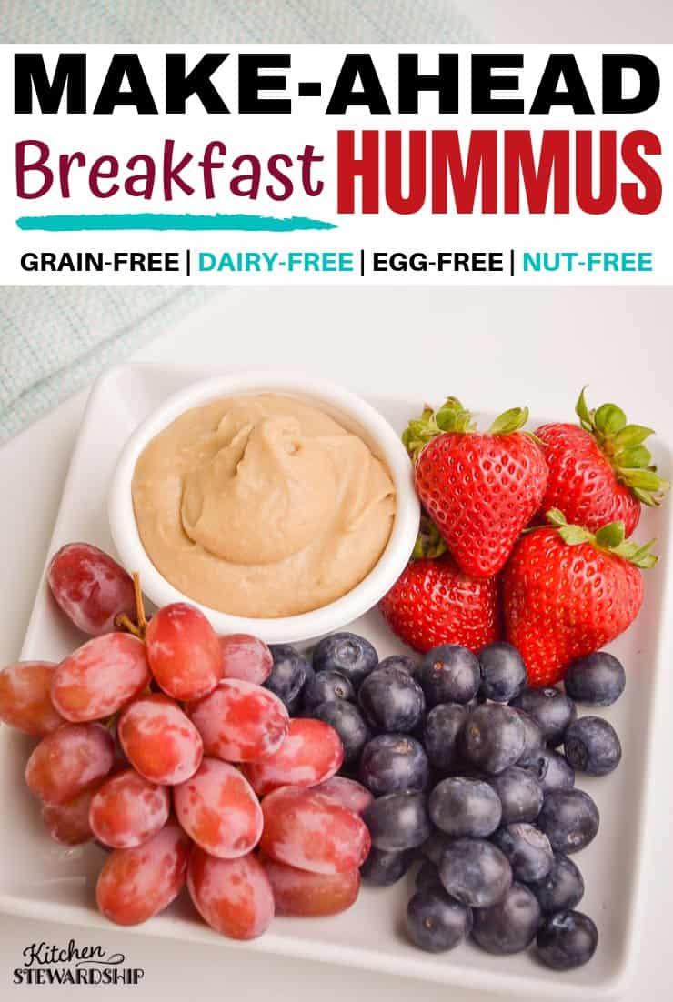 Make-ahead breakfast hummus