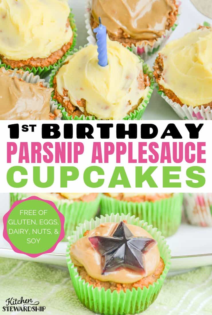 parsnip applesauce cupcakes