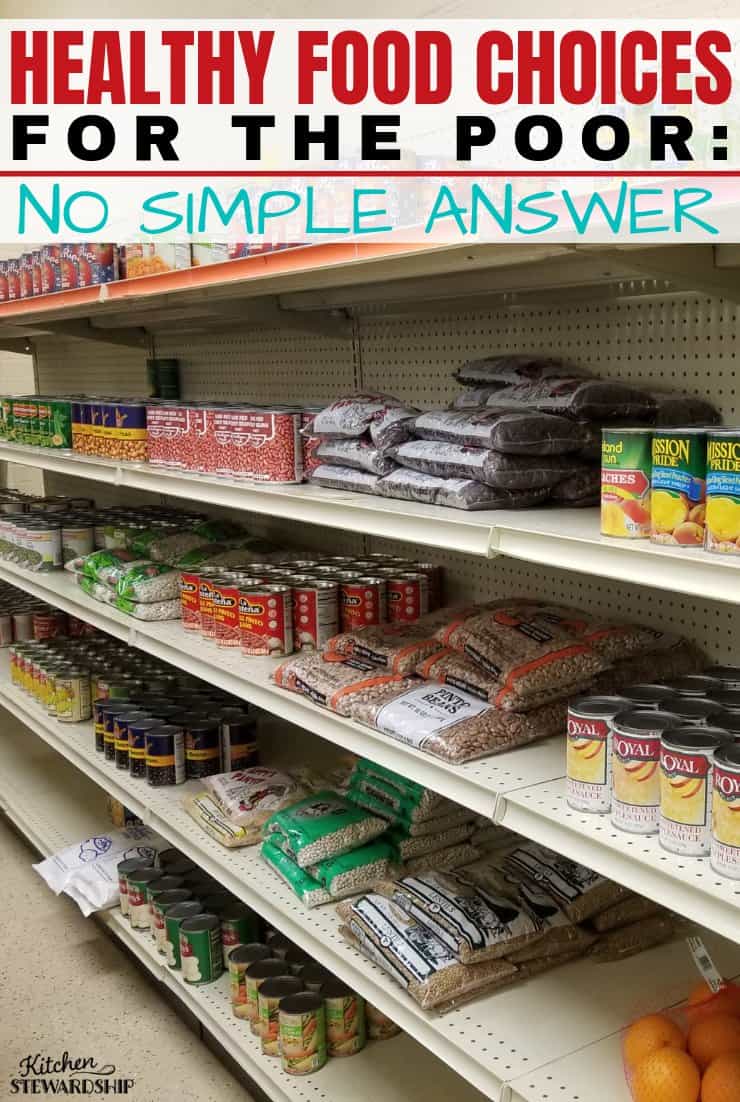 Healthy Food Choices for the Poor - No Simple Answer