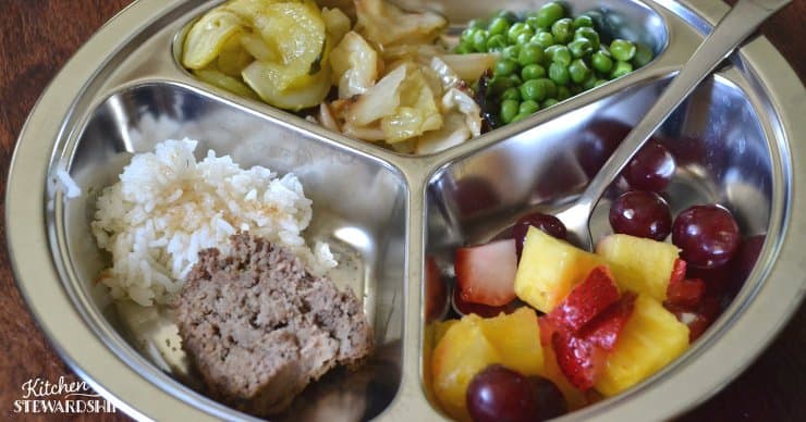 Healthy lunch made by kids