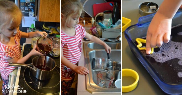 Child making gummy snacks