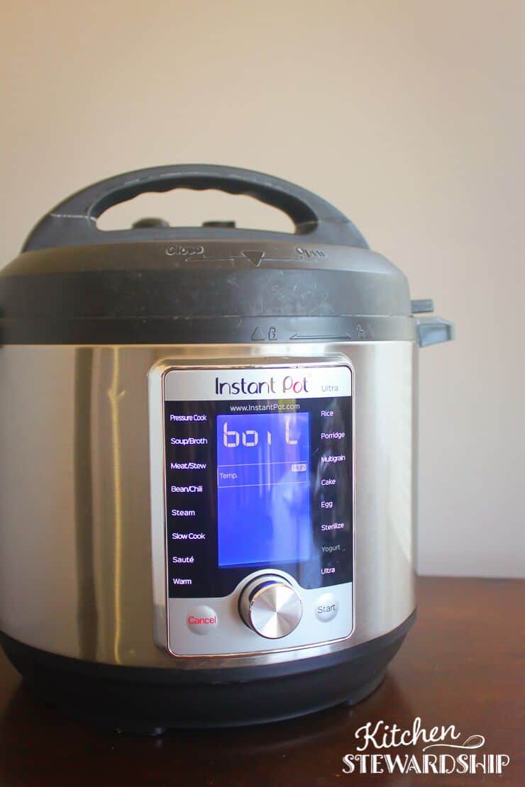 Instant Pot making yogurt