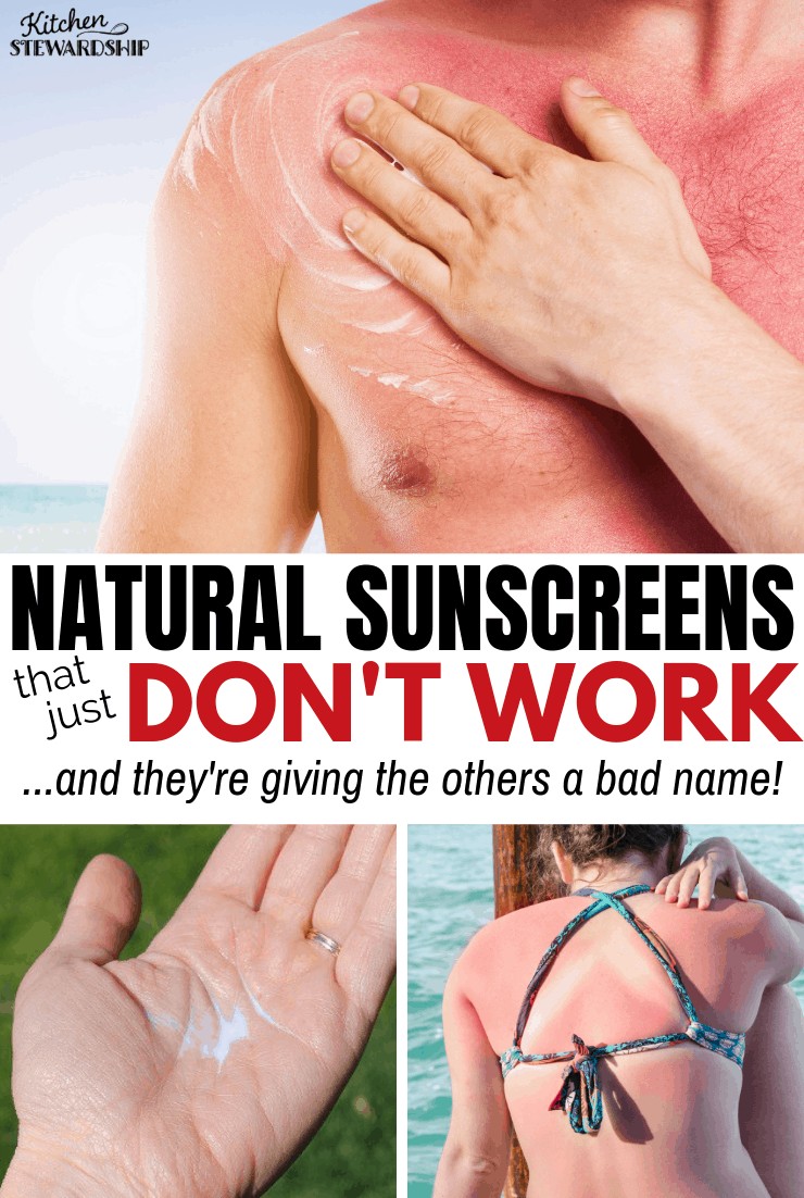 Natural Sunscreens That Just Don't Work (and they're giving the others a bad name, grrrr!)