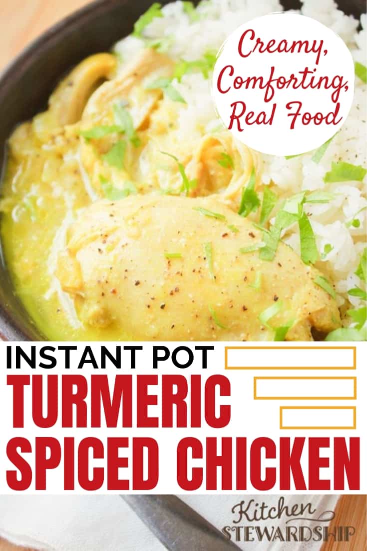 Instant Pot Turmeric Spiced Chicken