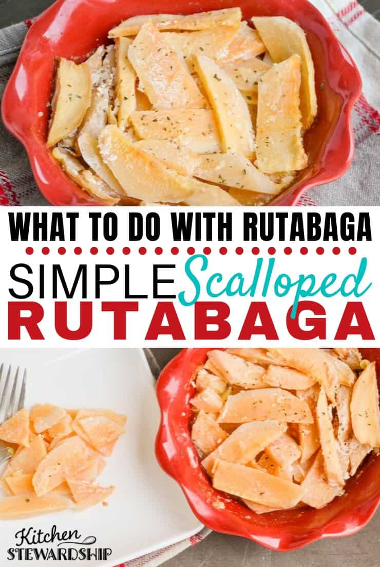 What to do with rutabaga: simple scalloped rutabaga