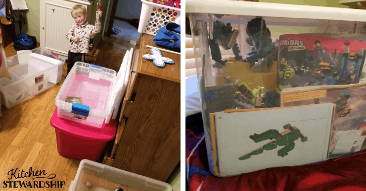 tubs to organize toys