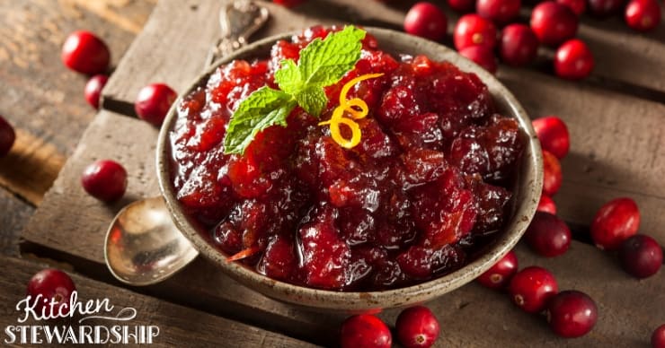 gluten free dairy free Thanksgiving Cranberry sauce