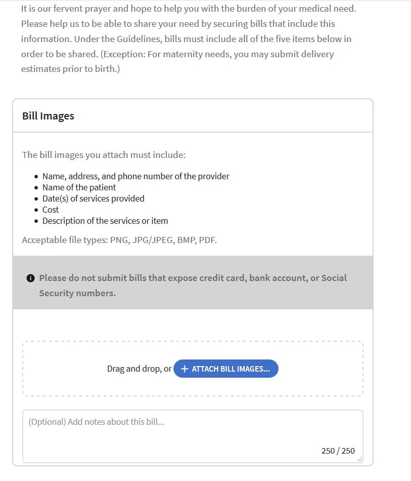 Provider rating on Samaritan Ministries