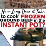 Frozen ground beef in the Instant Pot