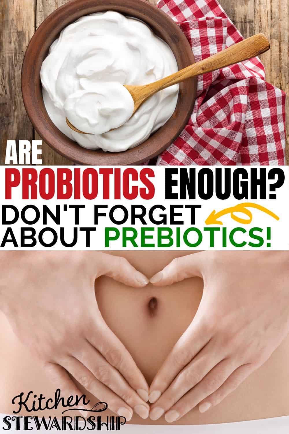 Are probiotics enough? Don't forget about prebiotics!