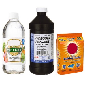 Vinegar, Hydrogen Peroxide and Baking Soda