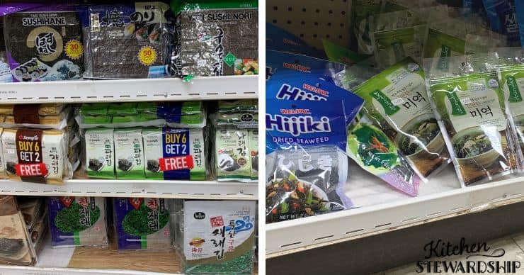 seaweed on the shelf