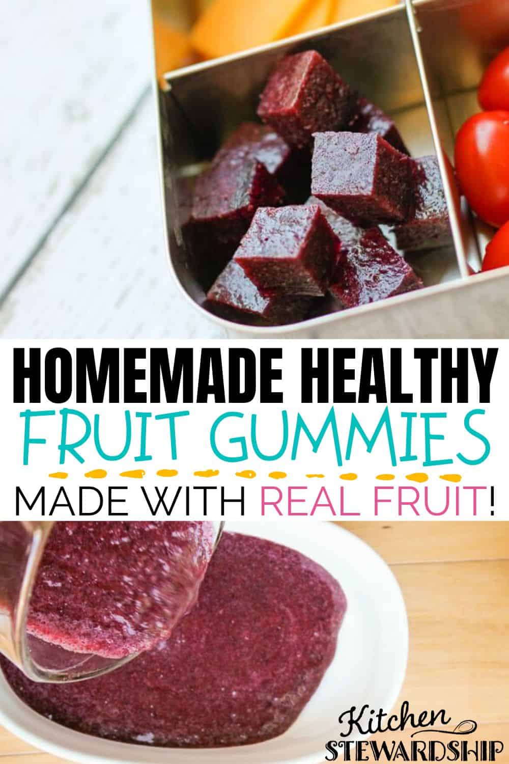 Homemade Healthy Fruit Gummies