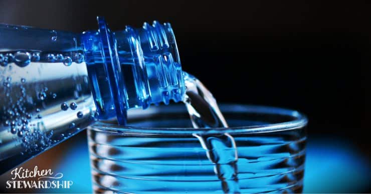 Water bottle pouring