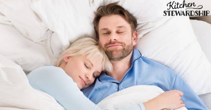 couple sleeping in bed