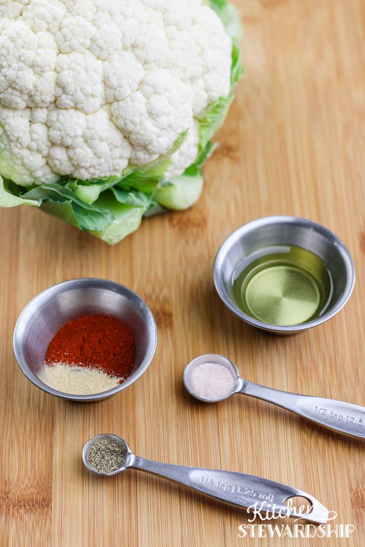 cauliflower side dish, spicy harissa roasted cauliflower