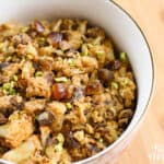 Tahini roasted cauliflower side dish recipe