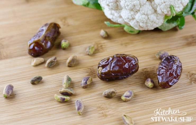 dates and pistachios