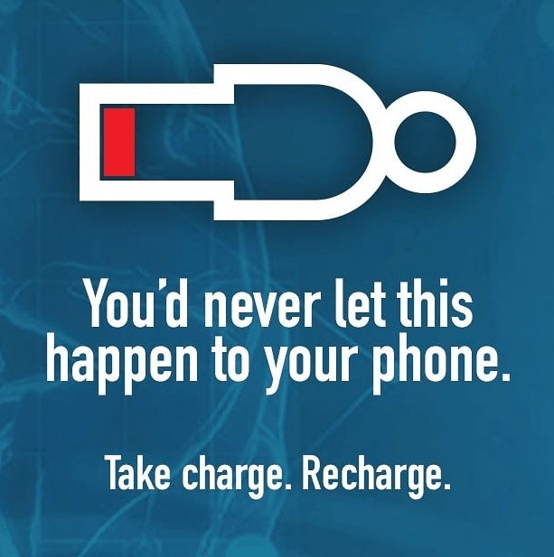 recharge yourself just like your phone battery