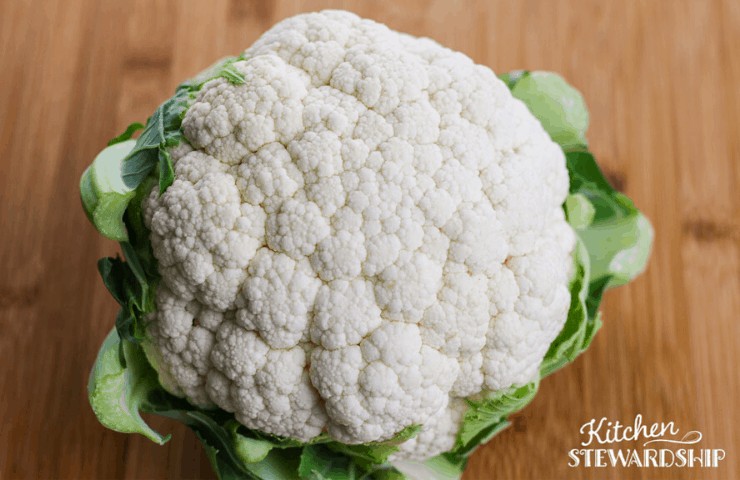 head of cauliflower