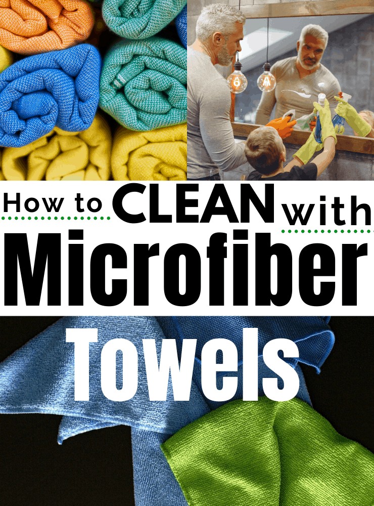 how to clean with a microfiber cloth
